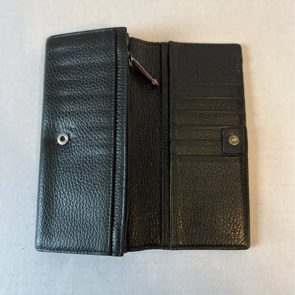 Gucci pebble leather, long wallet‎ - Picture 4 of 13